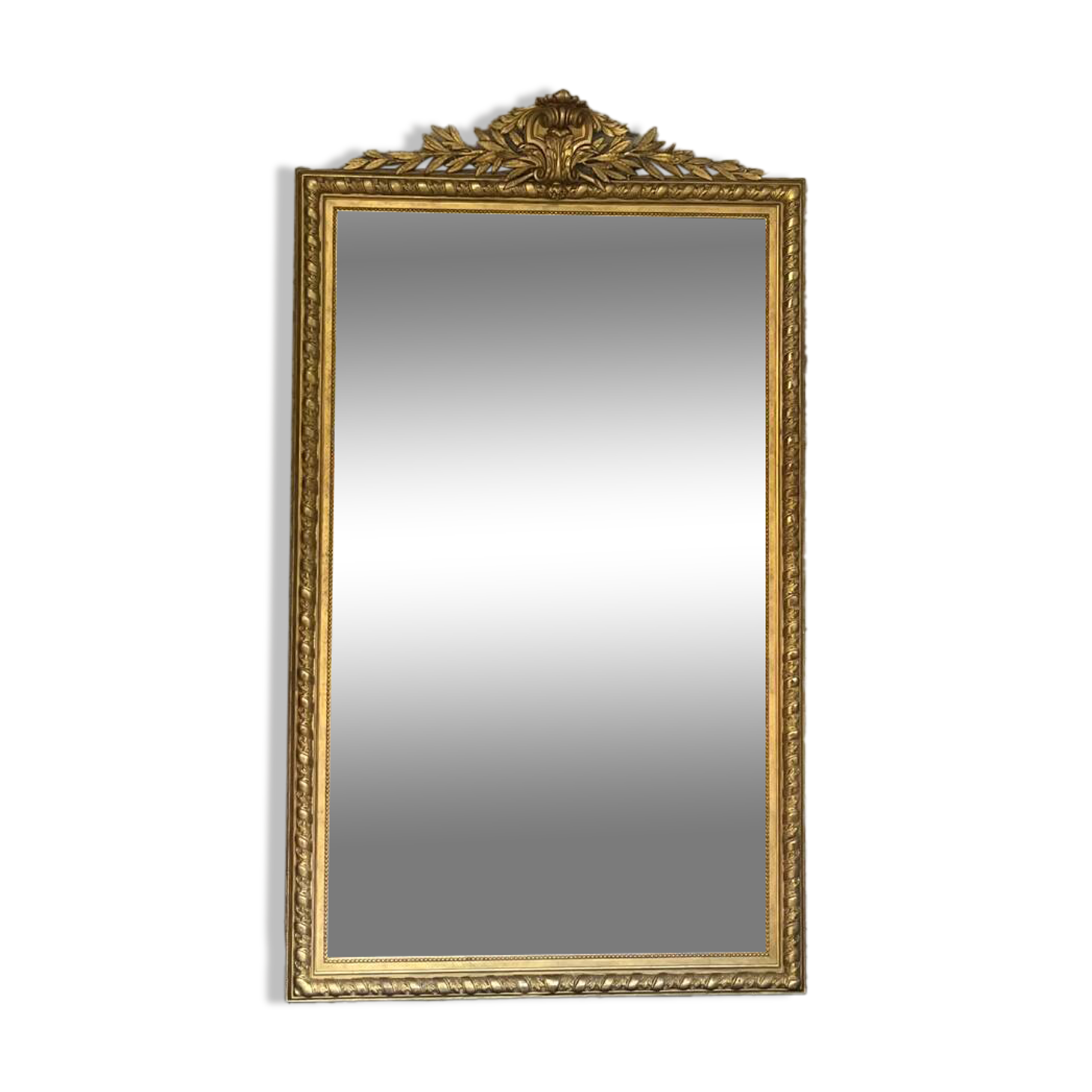 Masterpiece mirror 233cm/134.5cm gilded with gold leaf, Napoleon III period