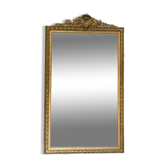 Masterpiece mirror 233cm/134.5cm gilded with gold leaf, Napoleon III period