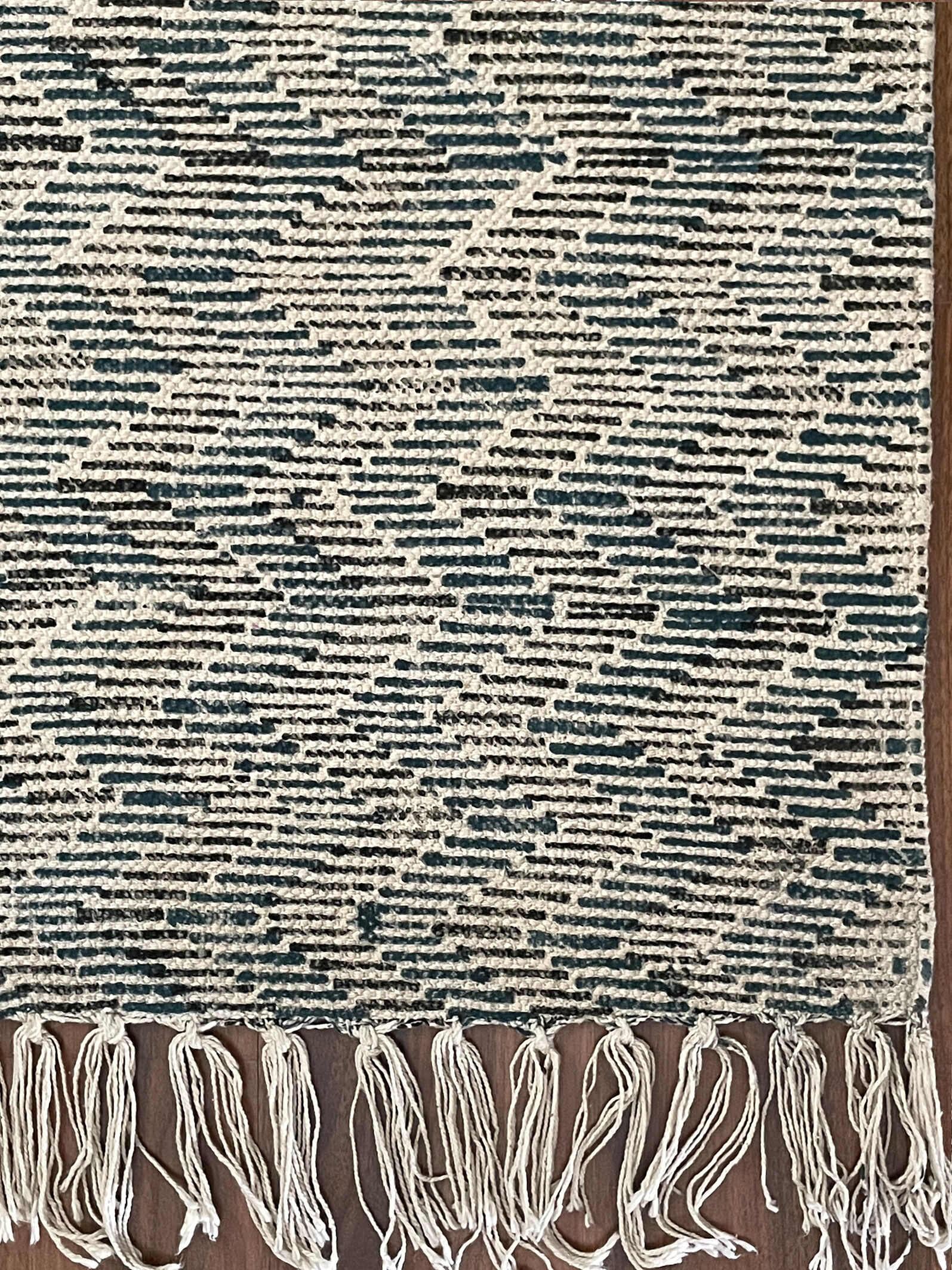 Cotton hand weaved hand block printed picnic rug