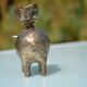 3 animal-shaped bronze candlesticks