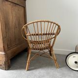 Fauteuil en rotin pour enfant