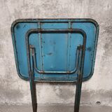 Painted metal folding table