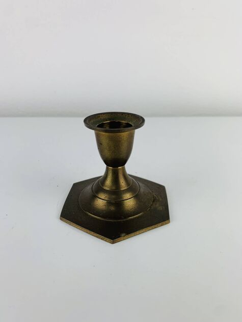 Bougeoir vintage en laiton