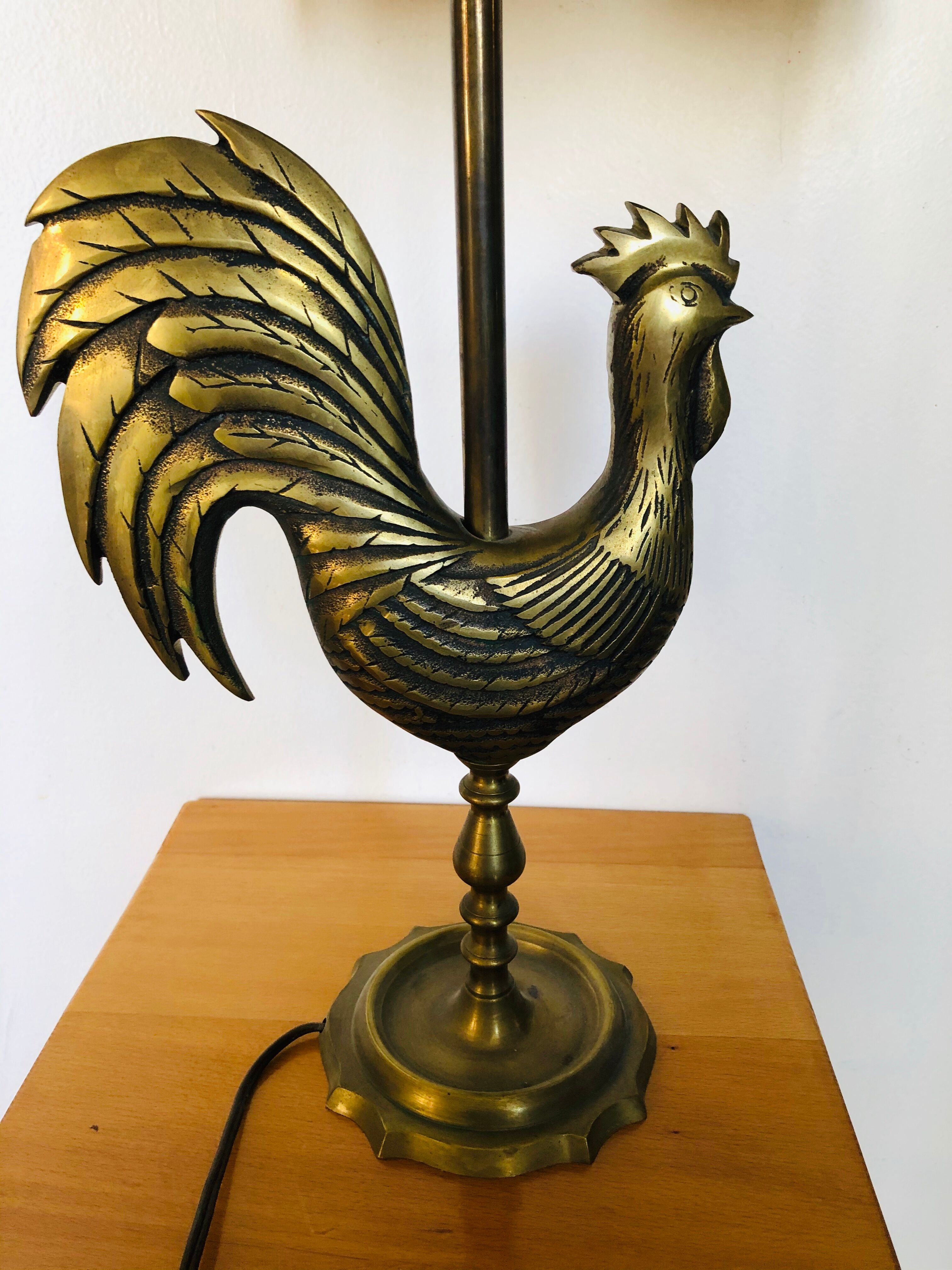 Golden bronze lamp