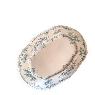 Rectangular plate in semi-porcelain