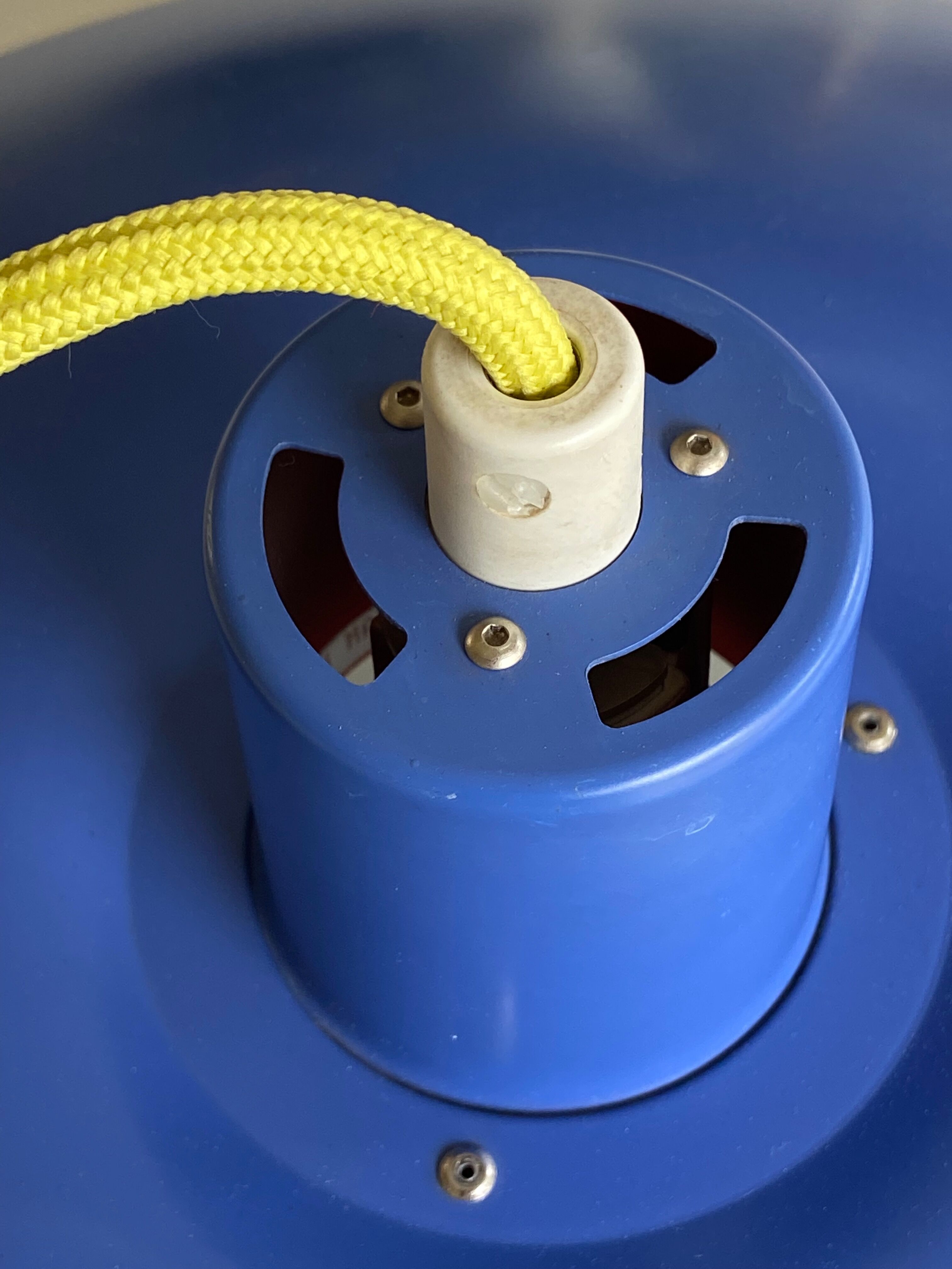 Ph 4/3 blue pendant lamp by Poul Henningsen for Louis Poulsen, Denmark