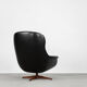 Swedish Modernist Leather Swivel Lounge Chair from Selig Imperial, 1970s