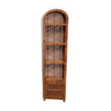 Bibliothèque étagère en rotin