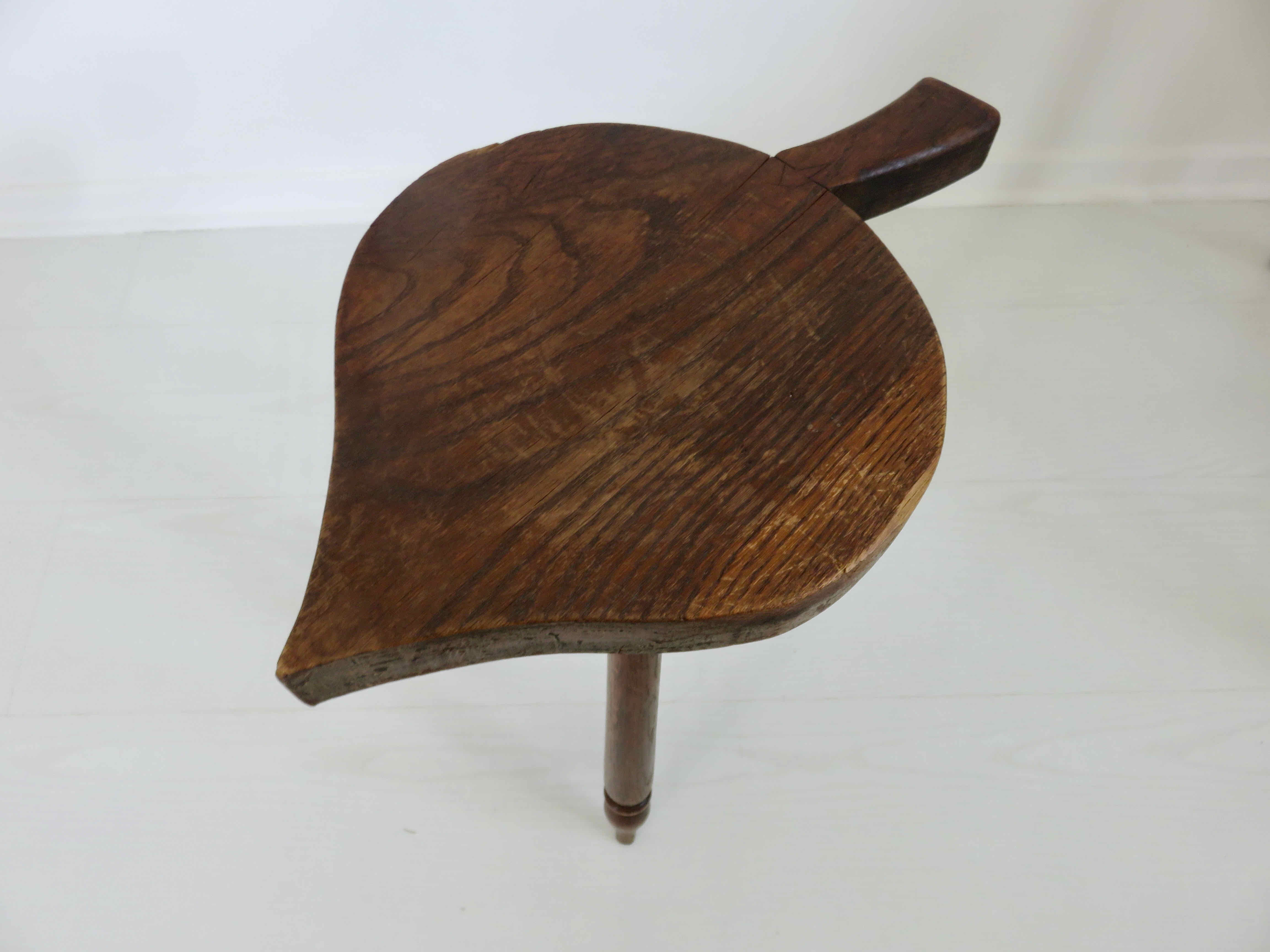 Wooden "ace" tripod stool from the 50s 60s