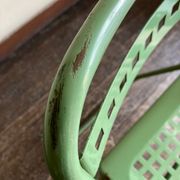 Garden chair in perforated sheet metal 1950