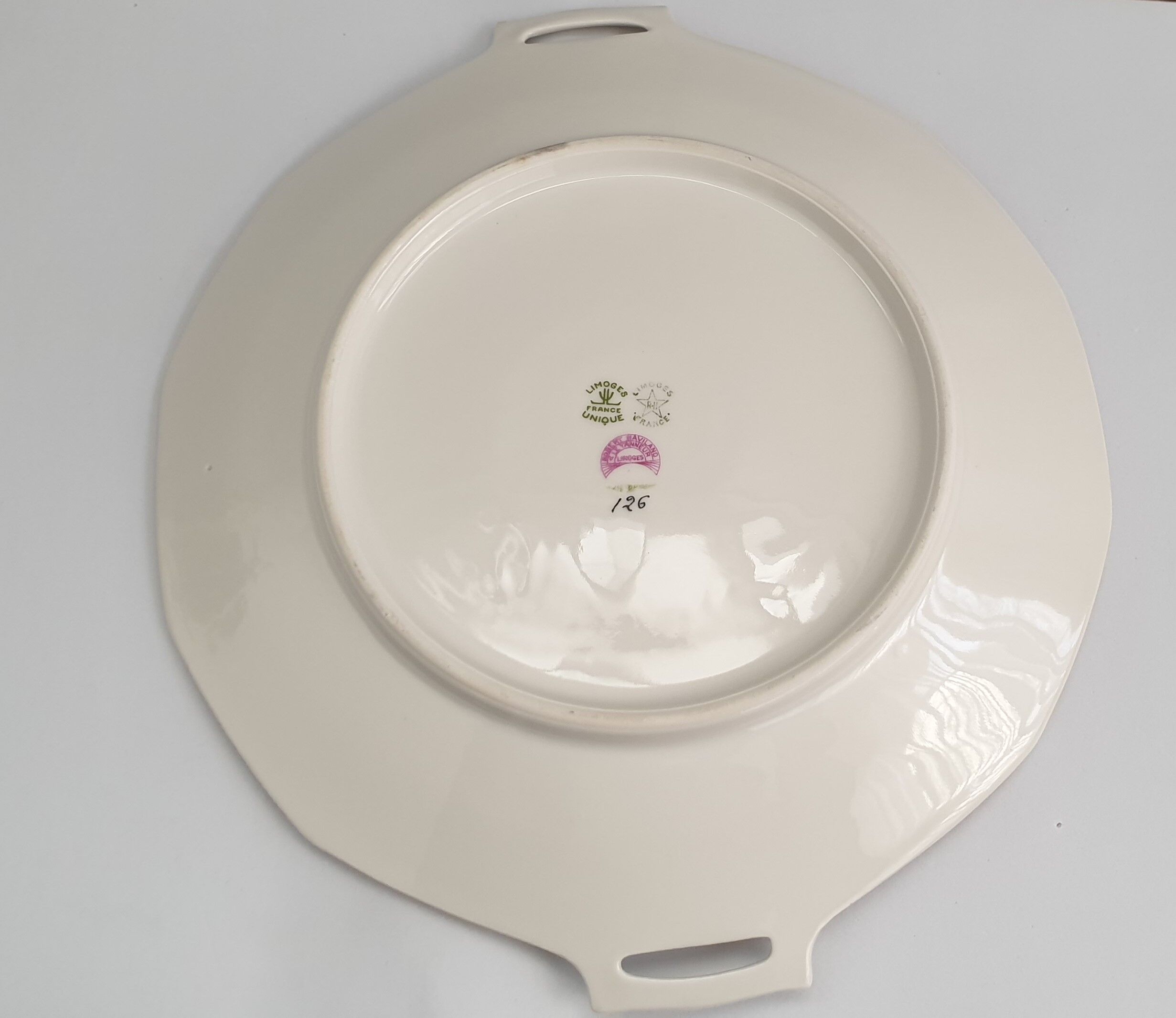 Porcelain cake dish from limoges haviland