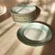 Set of 12 flat plates Orchies Nord "Callisto"