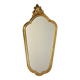 Mid Century Gold Baroque Mirror Crested Mirror Resin Acanthus