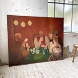 Oil painting "games" XL format 165x133cm