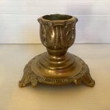 Tripod bronze candle holder
