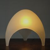 Frosted glass 'Coque' table lamp for Martinelli Luce, Italy 1970's