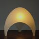 Frosted glass 'Coque' table lamp for Martinelli Luce, Italy 1970's