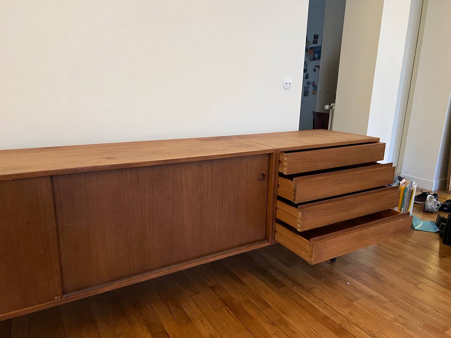 Vintage wooden enfilade