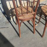 Series of 4 bistro chairs by J & J Khon Austria late XlXs