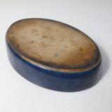 ancien plat en terre cuite vernissée