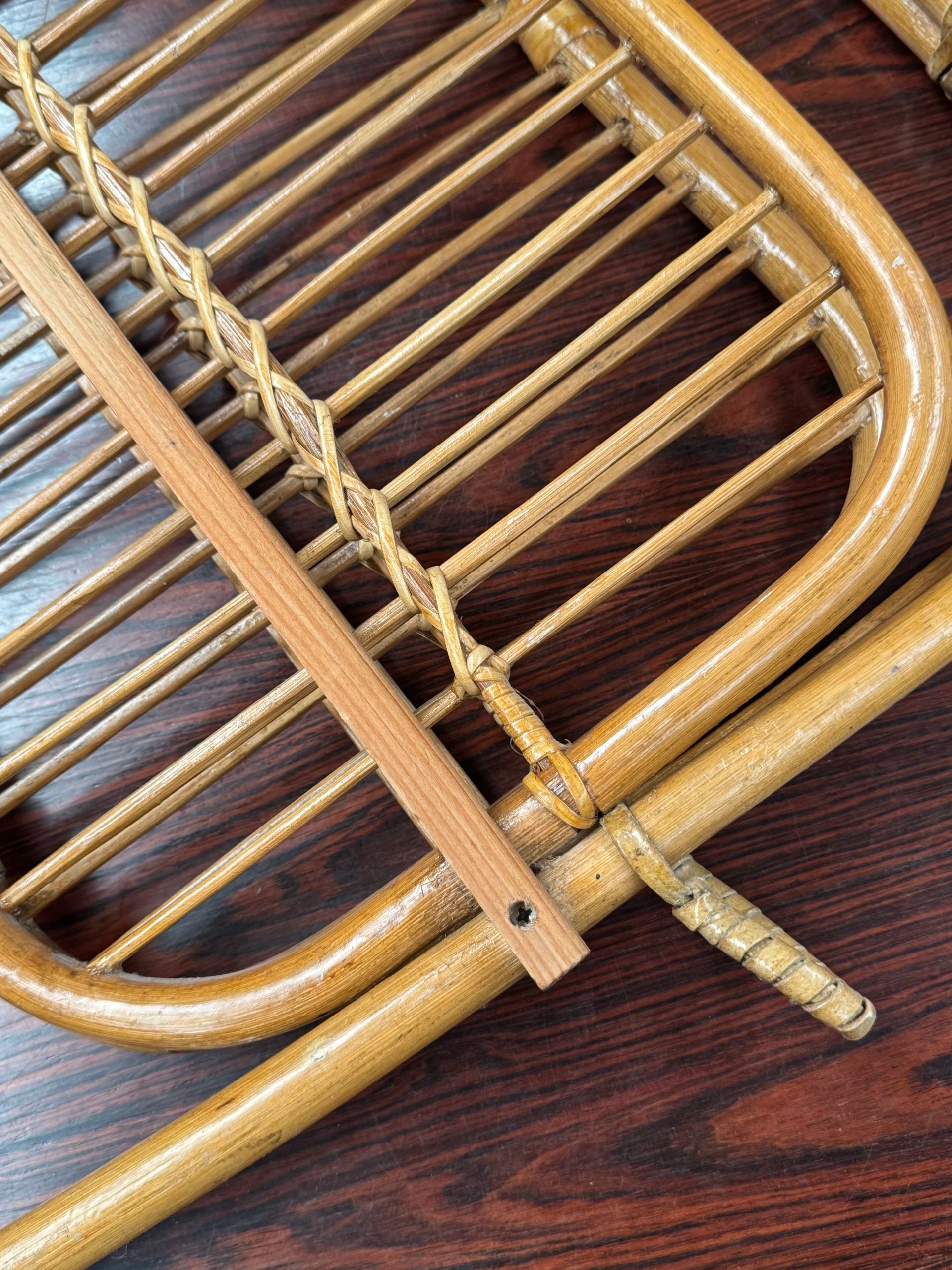 Wicker magazine rack
