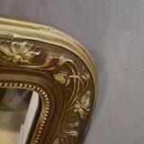 Mirror 1900 louis philippe in gilded wood 103x75cm