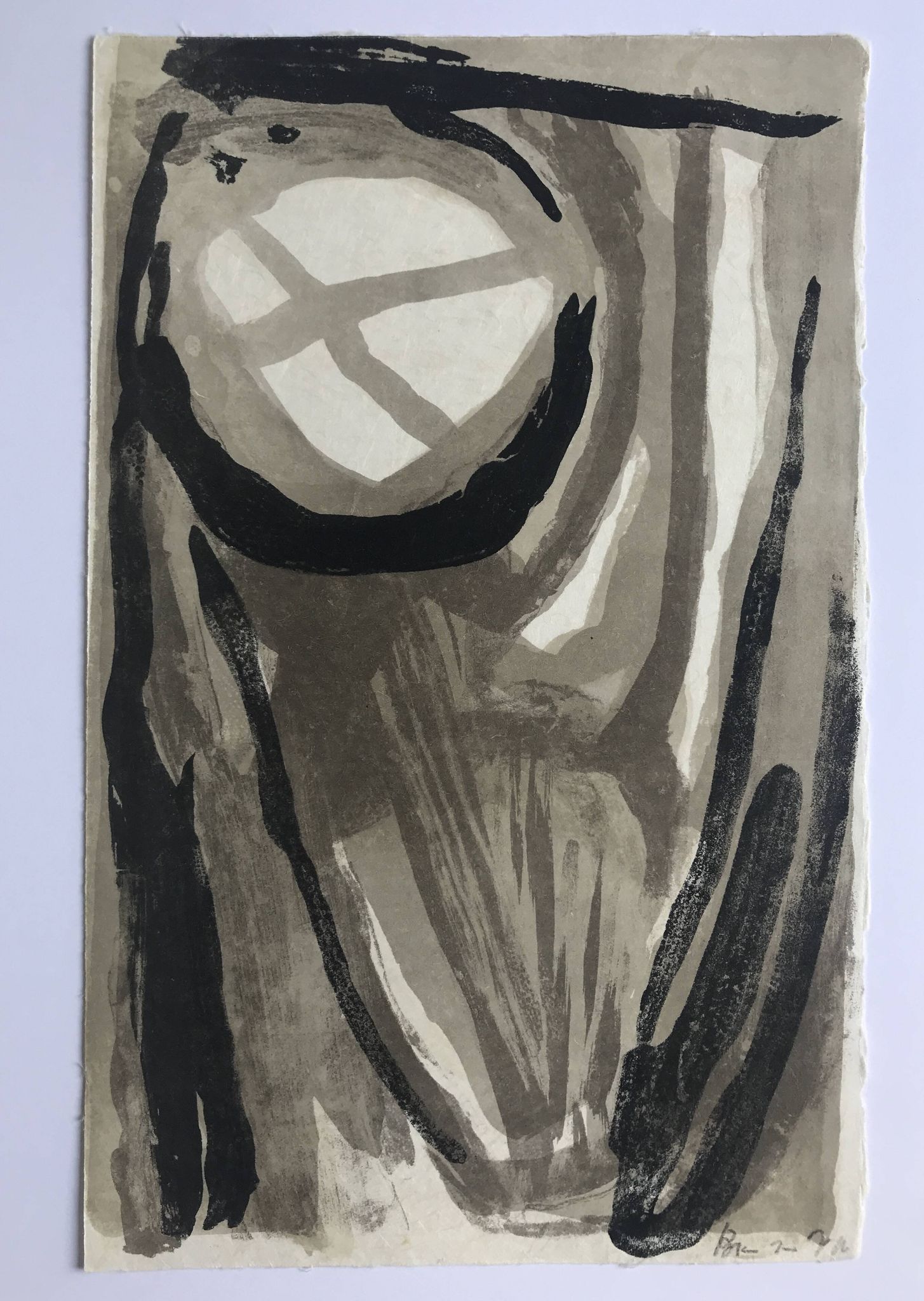 Bram VAN VELDE, Untitled, 1975. Original lithograph signed in pencil