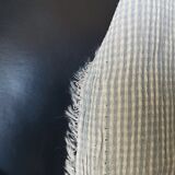 Blue vintage striped fabric