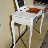 Small white and grey wooden dressing table