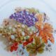 Lot of Six porcelain plates, fruit decoration