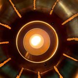 Mid Century Modern Brutalist Artichoke Pendent By Sven Åge Holm Sørens