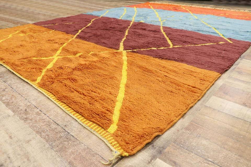 Moroccan wool beni mrirt rug 250cmx150cm