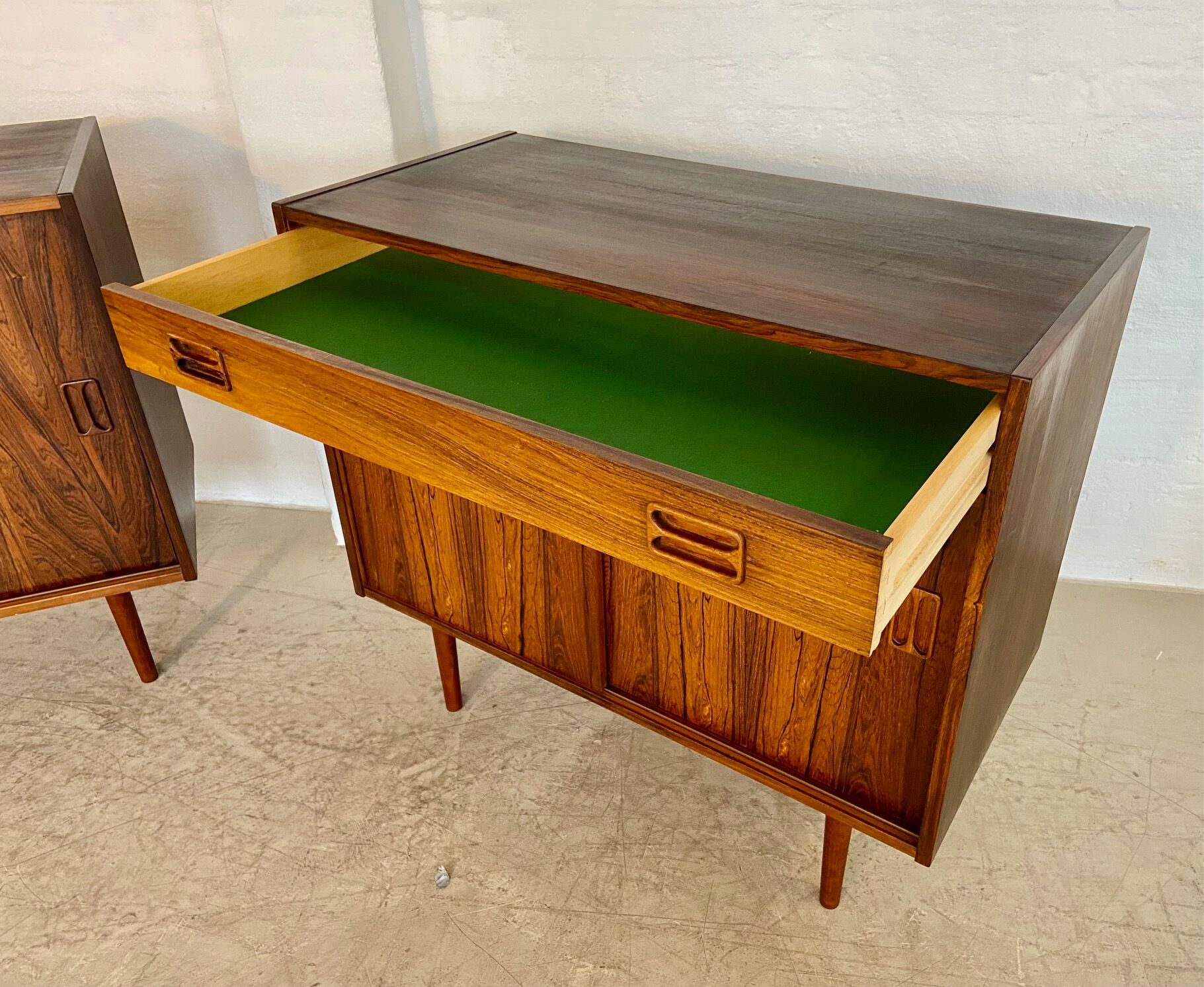 Vintage Danish buffets in rosewood from the 1960s.