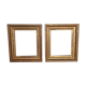 Pair old frames gilded wood gold leaf 26,5x23 cm, foliage 20,5x17 cm SB
