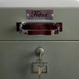 Industrial metal filing cabinet on casters Fidus