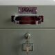 Industrial metal filing cabinet on casters Fidus