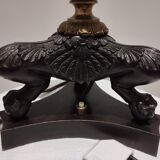 Pied de lampe ancienne à patte de lion - Epoque  Restauration - Empire