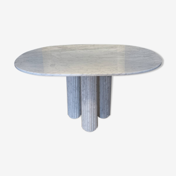 Carrara marble dining table