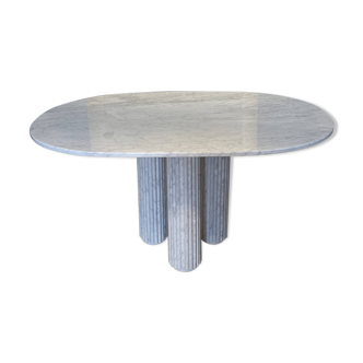 Carrara marble dining table