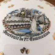 Limoges vintage porcelain jewelry box 1st communion