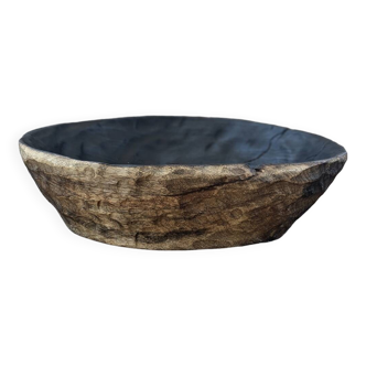 Burnt wood dish
