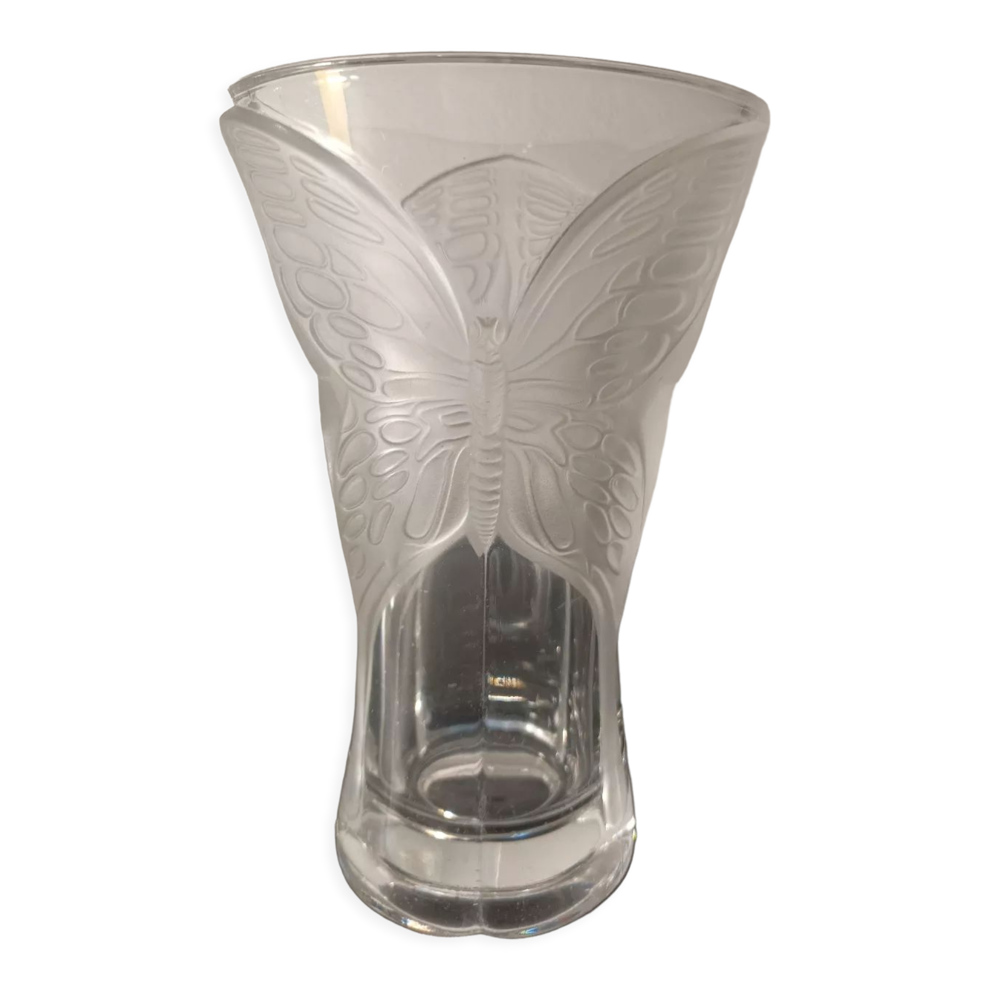 Crystal butterfly vase D Arques