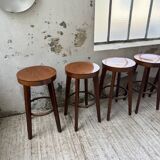 6 vintage Baumann bar stools