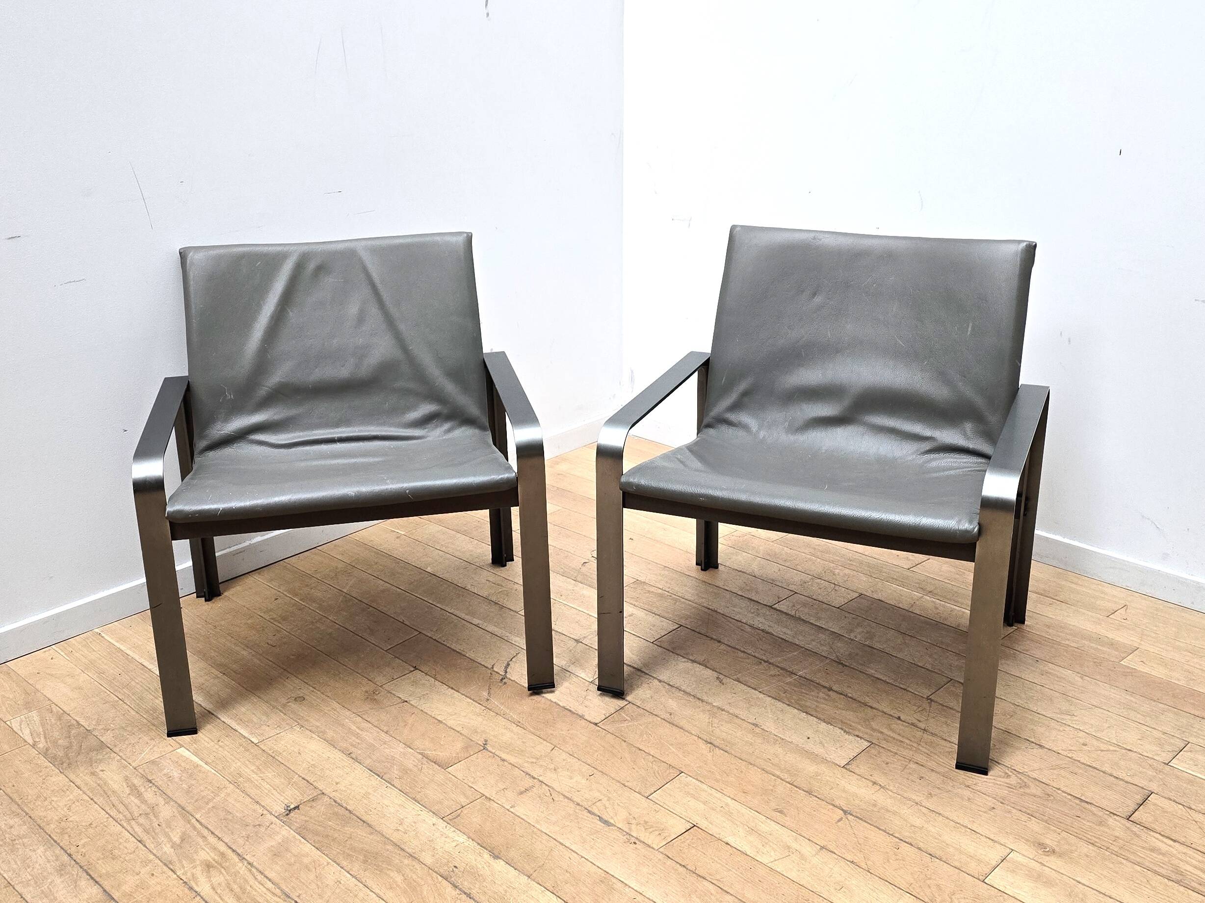 Pair of Lounge Chairs, J. Toussaint