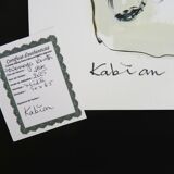 Mixed technique Art brut/Figurative art/Unique art signed Kabian 65X50 cm