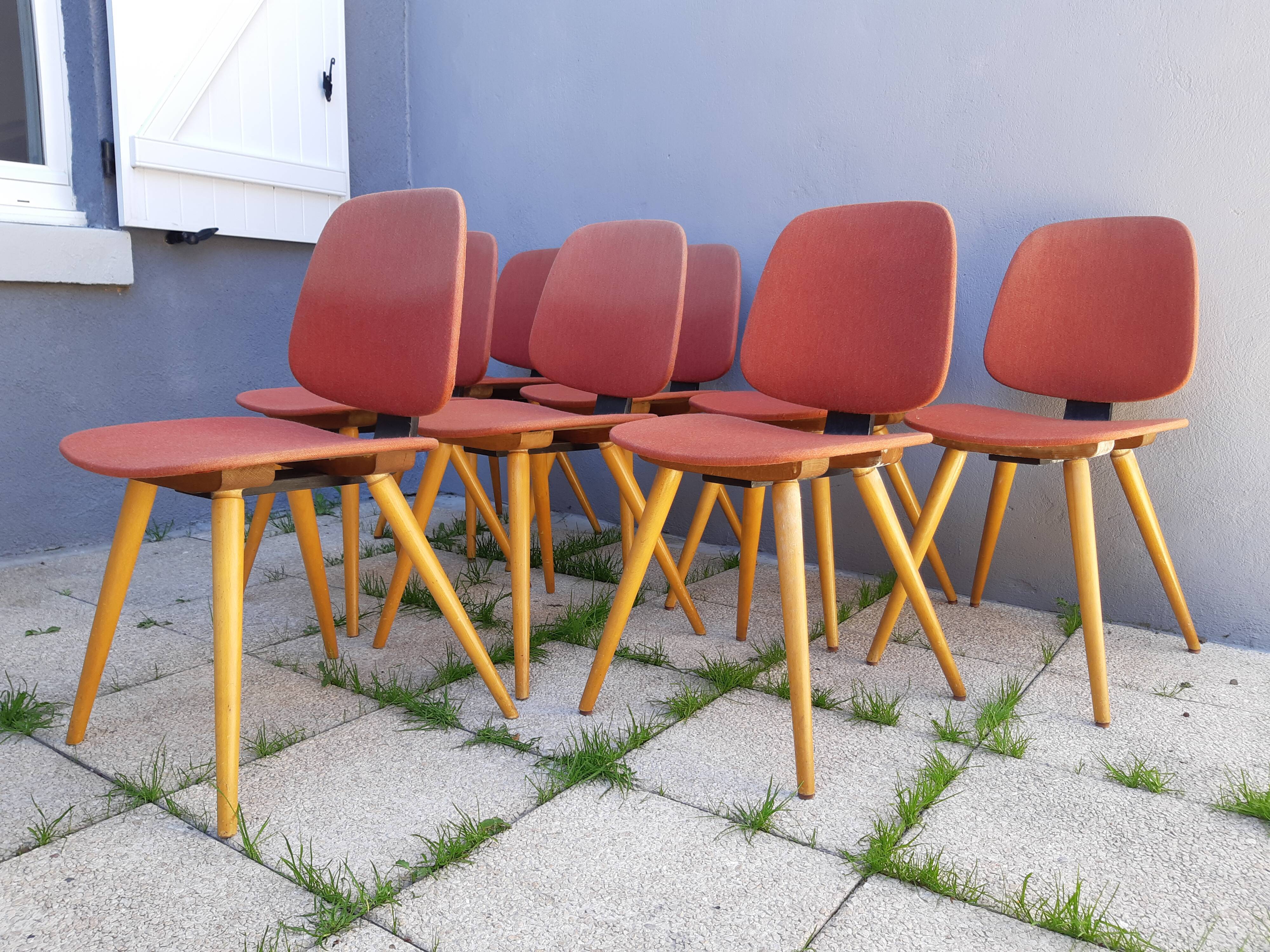 Set of 8 Thonet chairs
