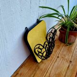 Vintage yellow formica wall storage