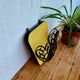Vintage yellow formica wall storage