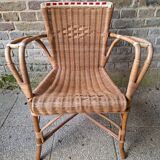 Rattan armchair