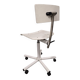 1980s Vintage Industrial Swivel Chair with Adjustable Backrest and Cas